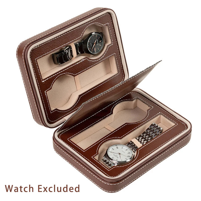 Étui de voyage organisateur noir pour montres