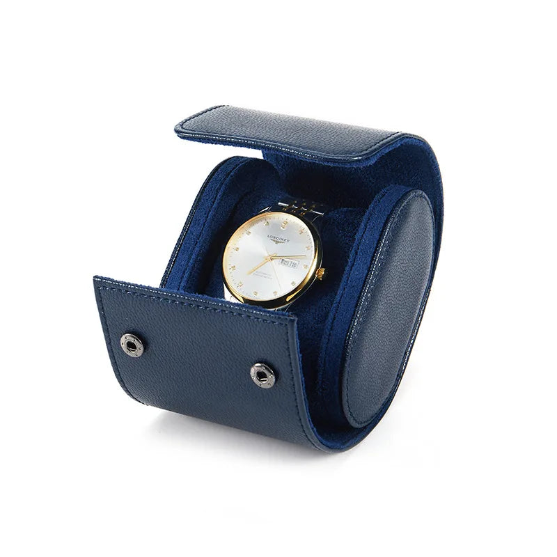 Étui de voyage de luxe en cuir véritable pour montres