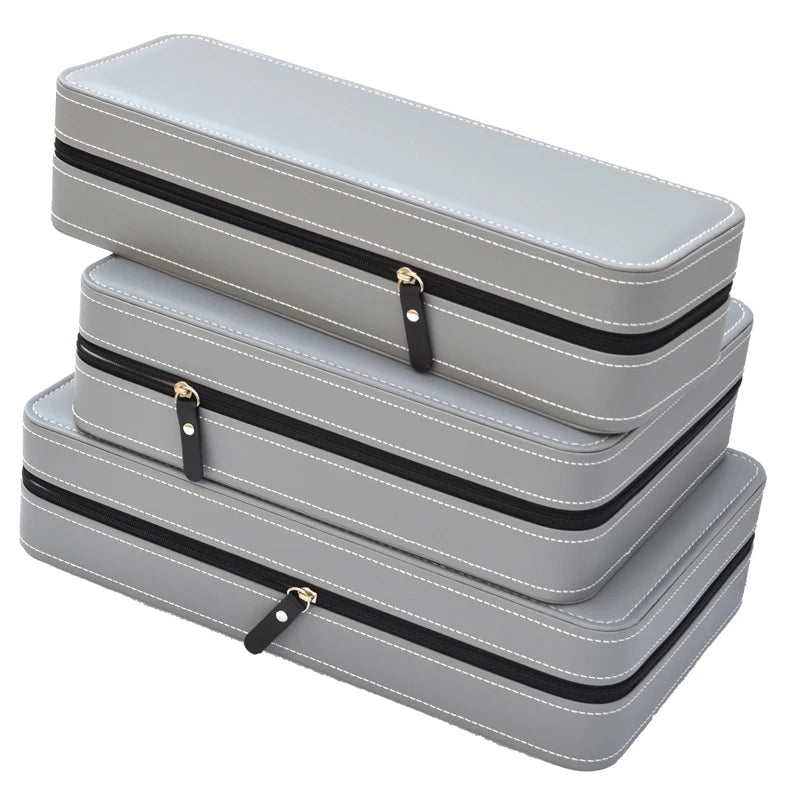 Étui de voyage organisateur zippé pour montres et bracelets