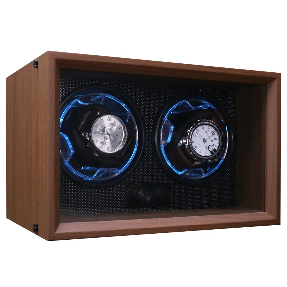 Remontoir de 2 montres en bois USB