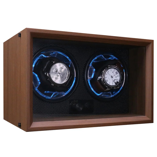 Remontoir de 2 montres en bois USB