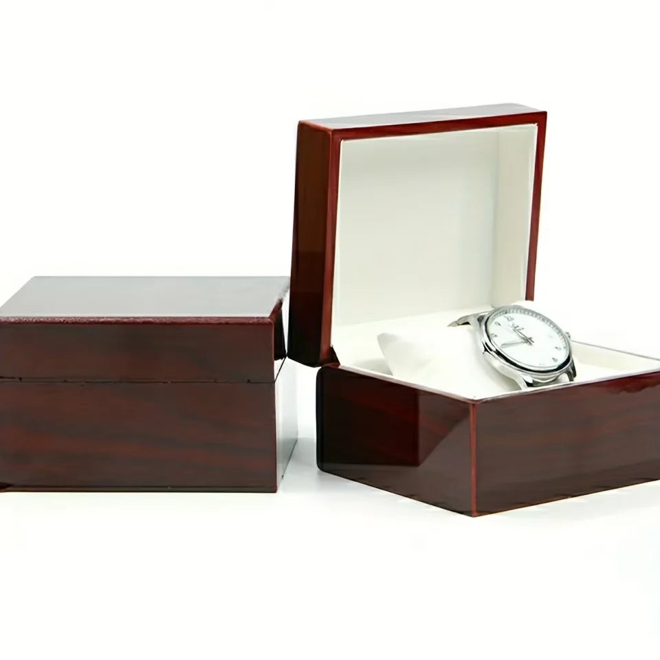 Boîte à montre cadeau en bois
