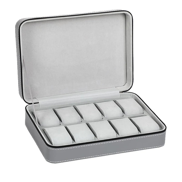 Étui de voyage organisateur zippé pour montres et bracelets