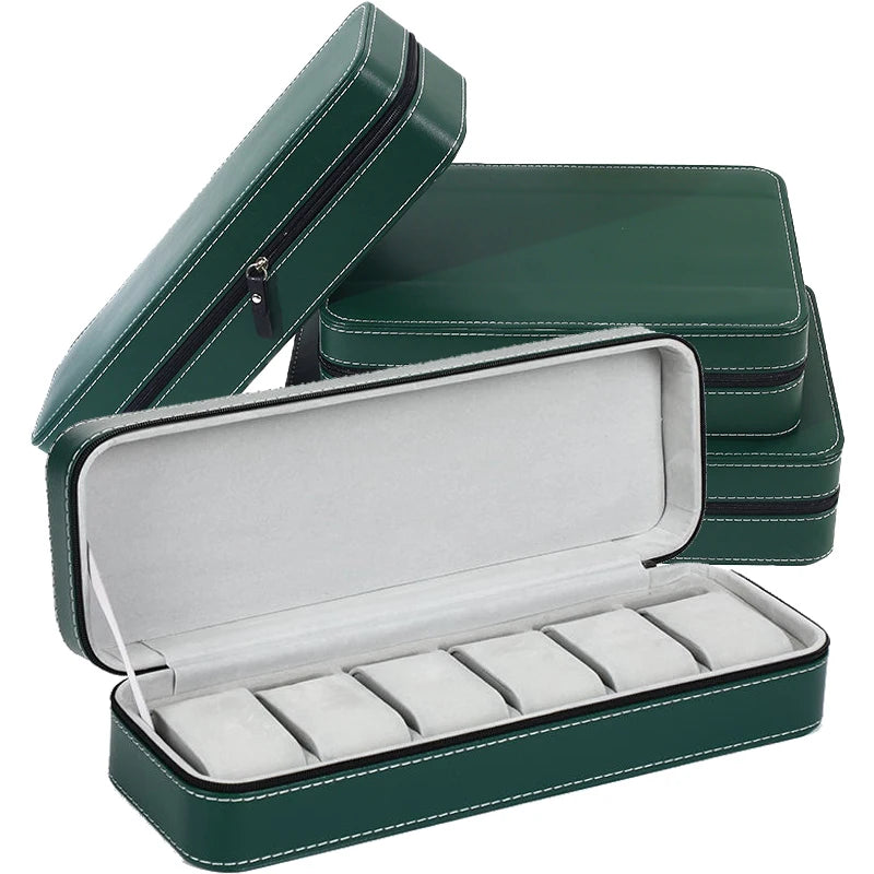 Étui de voyage organisateur noir pour montres