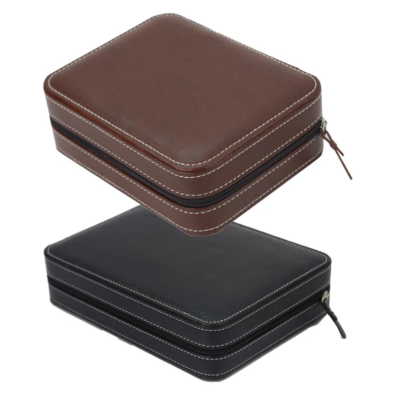 Étui de voyage organisateur noir pour montres