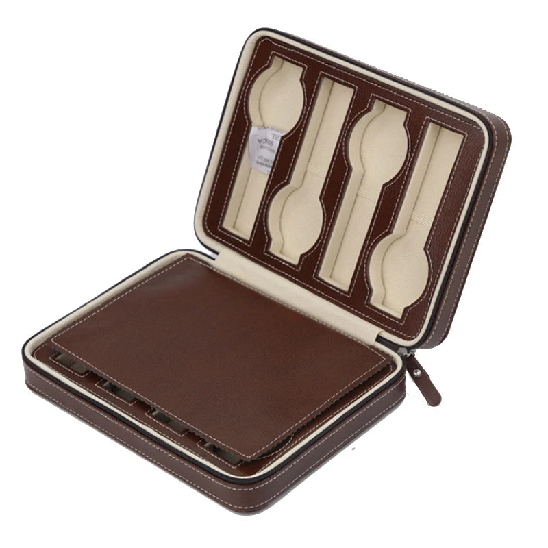 Étui de voyage organisateur noir pour montres