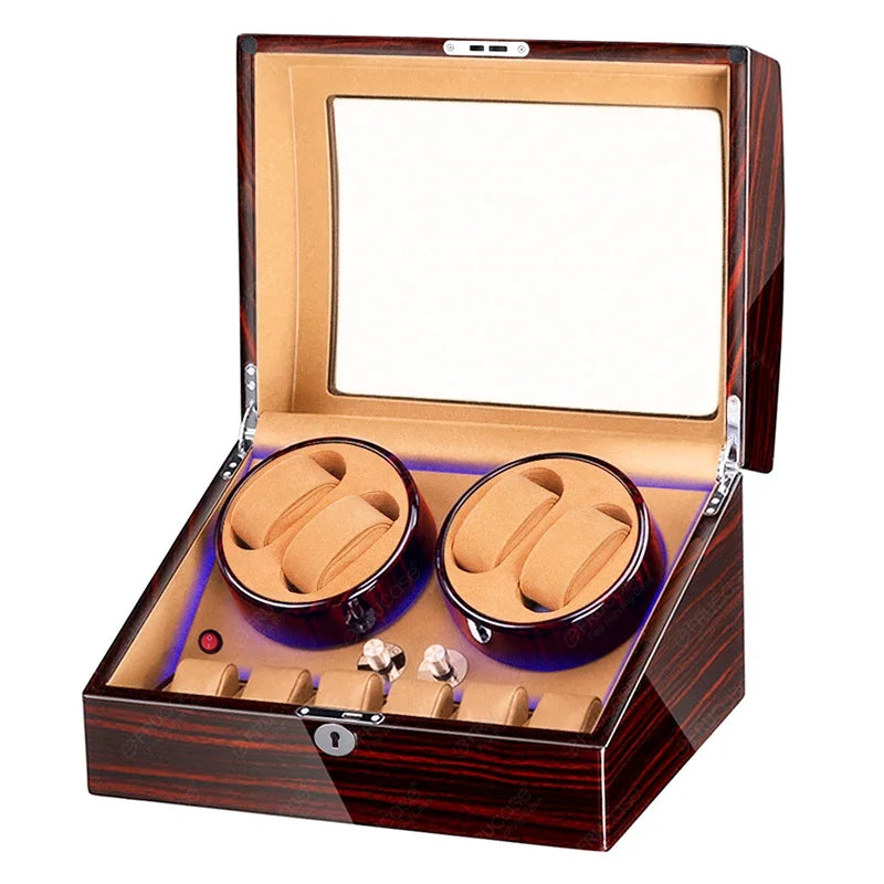 Remontoir de montre en bois vernis
