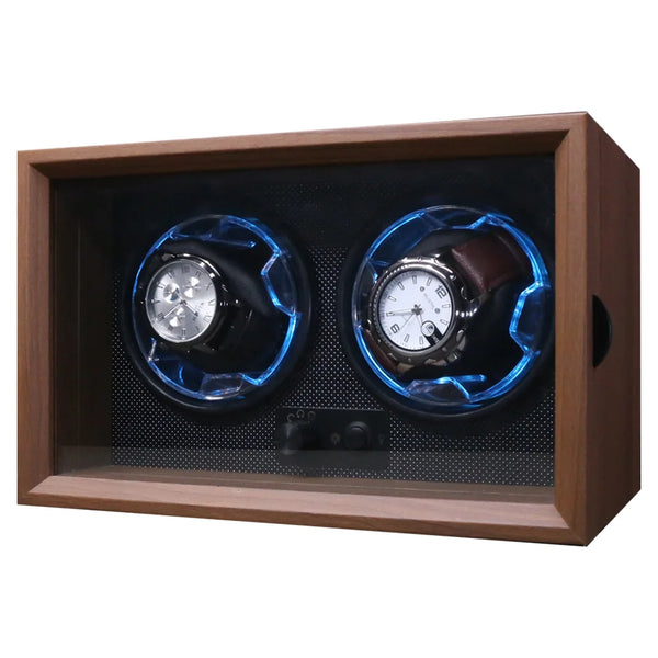 Remontoir de 2 montres en bois USB