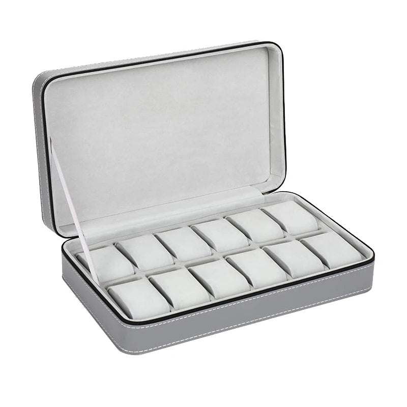 Étui de voyage organisateur zippé pour montres et bracelets