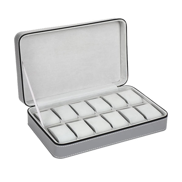 Étui de voyage organisateur zippé pour montres et bracelets