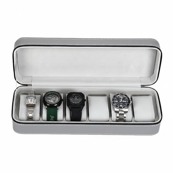 Étui de voyage organisateur zippé pour montres et bracelets