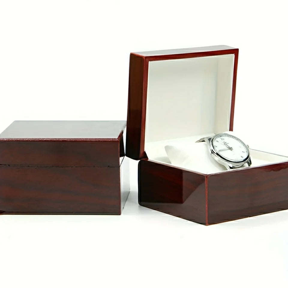 Boîte à montre cadeau en bois
