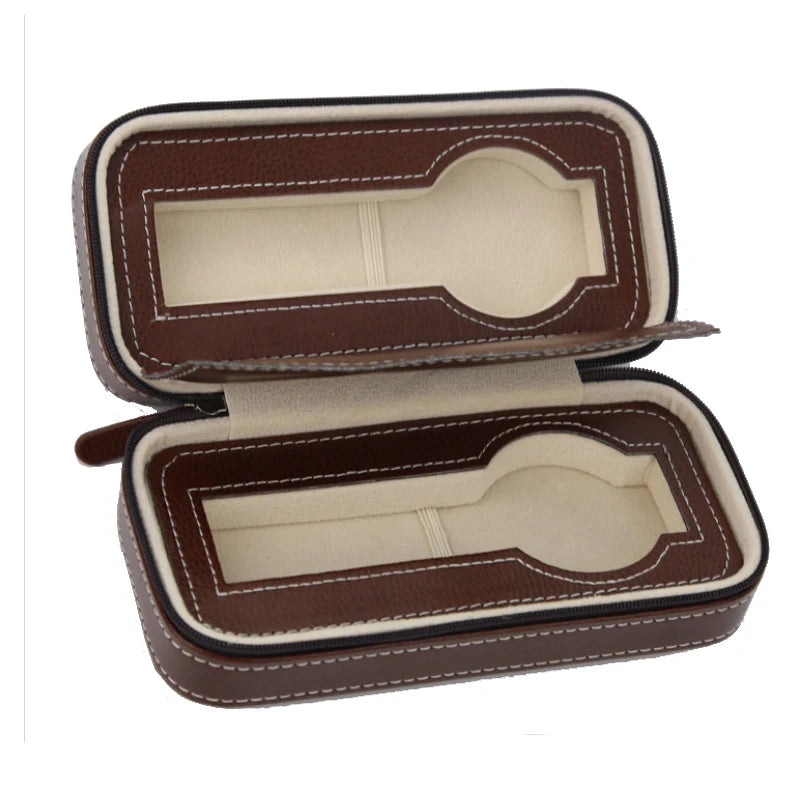 Étui de voyage organisateur noir pour montres