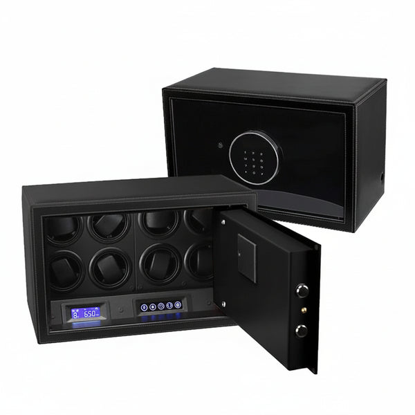 Coffre-fort remontoir de montres en simili cuir